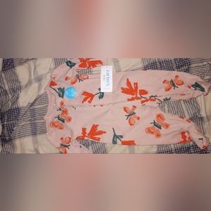 Carters Baby Girl 1 piece footie pajamas 2 way zipper 3m